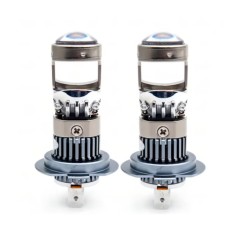 Set 2 becuri auto LED cu lupa, H7, 150W, 12V, 6500K, Canbus, fara eroare, +300%, BZRSH