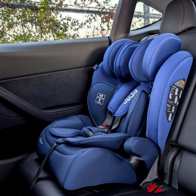 Scaun Auto Juju Safe Rider i-Size, Albastru-Bleumarin foto