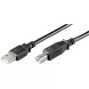 Cablu Imprimanta USB Goobay 3m, USB A la USB B, Cupru, Negru