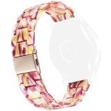 Curea polimer, compatibila Samsung Galaxy Watch3 40mm, telescoape Quick Release, Lava River
