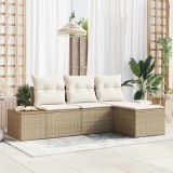 Cumpara ieftin cu pernă Ajustabil 4 pcs Bej 239 x 117 x 37 cm