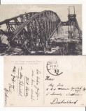 Cernauti ( Bucovina )- Podul peste Prut distrus de rusi-militara WWI, WK1, Circulata, Printata