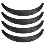 Set 4 Protectie Aripa Auto Universale Overfendere, Diametru 80 cm, Latime 8.5 cm, Culoare Negru, Oem
