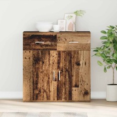 vidaXL Bufet cu sertar Lemn vechi 79 x 38 x 80 cm Lemn compozit