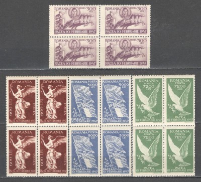 Romania.1947 Pacea bloc 4 ZR.127 foto