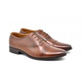 Pantofi barbati eleganti din piele naturala maro STEFISM