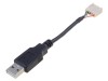 Cablu adaptor BULGIN USB A la mufa 5 pini, USB 2.0, pas pini 2.54mm, lungime 0.1m