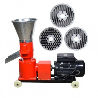 Granulator Furaje KL-125 cu 3 matrite si motor 3kw 1500 RPM 230V 80kg h foto
