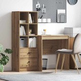 Birou cu stocare Stejar Artisan Lemn prelucrat