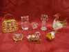 SET MINIATURI CRISTAL SI CRISTAL CU ALAMA + 1 SWAROVSKI - 8 BUCATI