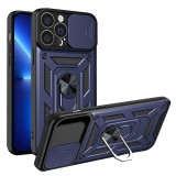 Husa iPhone 13 Pro protectie camera Techsuit CamShield Series, albastru