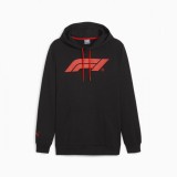 Formula 1 hanorac de bărbați cu glugă Logo black 2024 - XXL