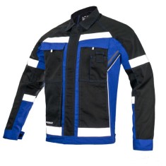 Jacheta de lucru RefBlue, insertii reflectorizante foto