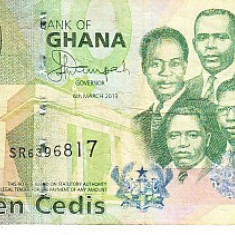 M1 - Bancnota foarte veche - Ghana - 10 cedis - 2013