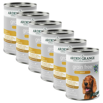 ARDEN GRANGE Grain Free Adult Dog Duck &amp;amp;amp; Superfoods 6 x 395 g foto