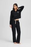 Karl Lagerfeld pantaloni de trening din bumbac HOTEL KARL culoarea negru, cu imprimeu, A3W44009
