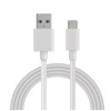 Cablu USB Type C Well, 2m, 2A, Alb, Date si Incarcare
