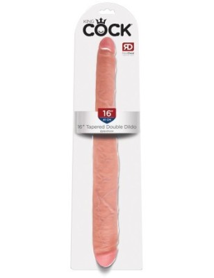 Vibrator 16&amp;quot; Tapered Double Dildo Light foto