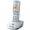 Telefon Panasonic KX-TG2511PDW, display LCD, memorie 50 numere, 5 melodii, Alb
