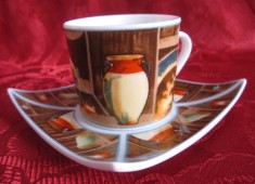 SET CAFEA ESPRESSO CEASCA CU FARFURIE PORTELAN KONIGLICHE ALTENKIRCHEN
