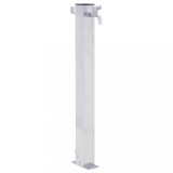 VidaXL Coloană de apă de grădină, 80 cm, oțel inoxidabil, pătrat