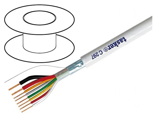 Cablu Ecranat PVC 2x0,5mm2 + 6x0,22mm2 FirestoP&reg;