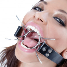 Spider Gag Restraint Masca Calus Bondage Curea Piele PU foto