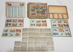 LOTO joc vechi romanesc din anul 1959, jucarie de colectie pentru copii de varsta scolara