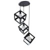 Lustra Forma Cub, STRUKTUR Cluster, 3xE27, Negru, Metal, Alessandro DESIGN