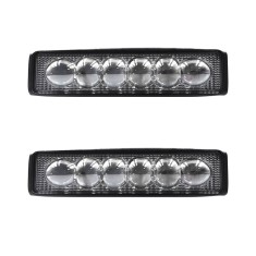 Set 2 x proiectoare auto LED, 48W/proiector, 10/30V, lupa, 6LED