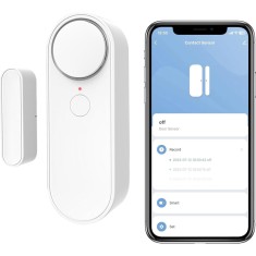 Senzor Inteligent Wireless Pentru Usa, Fereastra, Antifurt, Compatibilitate Aplicatie Tuya si Smart Life, Sistem de alarma VisionHub&reg; pentru casa cu C