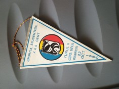 Fanion fotbal, SPORTUL STUDENTESC Romania !! De colectie !! stare foarte buna !