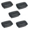 Set Recipiente Alimente Negre CMCLASS, 5 Bucati, Capacitate 1L, Transparent