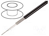 Cablu microfon TASKER 1x0,35mm2 negru OFC