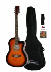 Chitara electro acustica Western Santander WS 55 4EQ acordor integrat sunburst foto