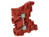 Conector &Icirc;mbinare Șine Roșu 0,2-4mm2 2 Borne