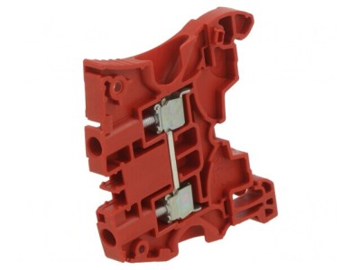 Conector &amp;Icirc;mbinare Șine Roșu 0,2-4mm2 2 Borne foto