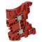 Conector &Icirc;mbinare Șine Roșu 0,2-4mm2 2 Borne