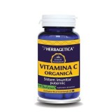 Vitamina C Organica Herbagetica, 30 capsule, Imunostimulent, Antigripal, Antialergic