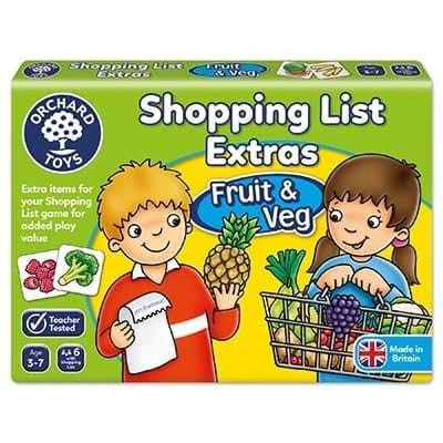 Joc educativ in limba engleza Lista de cumparaturi Fructe si legume foto