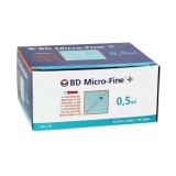 Seringă și ac de insulină BD Micro-fine 0,5ml 29G 0,33x12,7mm 100 buc