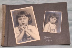 Lot x 2 poze - fotografii din album de familie, fotografie veche, anul 1943