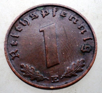 B.024 GERMANIA 1 REICHSPFENNIG 1937 E foto