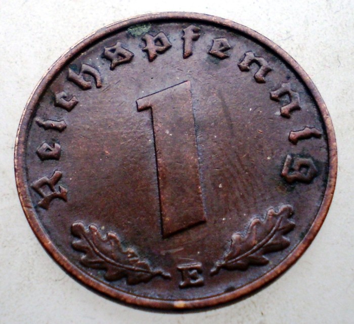 B.024 GERMANIA 1 REICHSPFENNIG 1937 E