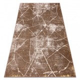 Covor MEFE modern 2783 Marmură - structural două niveluri de l&acirc;nă bej &icirc;nchis, 140x190 cm, Dreptunghi, Lana