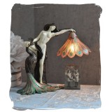 Lampa Art Nouveau cu o femeie IS001, Veioze