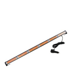 Girofar LED lumina galbena 12-24V, 108W, 90 cm