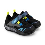 Pantofi Baieti Bibi Space Wave 3.0 Black Holografic 32 EU, Negru, BIBI Shoes