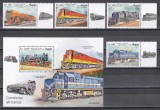 Angola 2019 - Trenuri africane, Serie cu Tapsuri + Colita, MNH