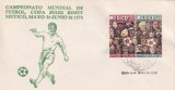 FILATELIE TEMATICA -PLIC MEXIC TEMATICA SPORT FDC FOTBAL, Stampilat